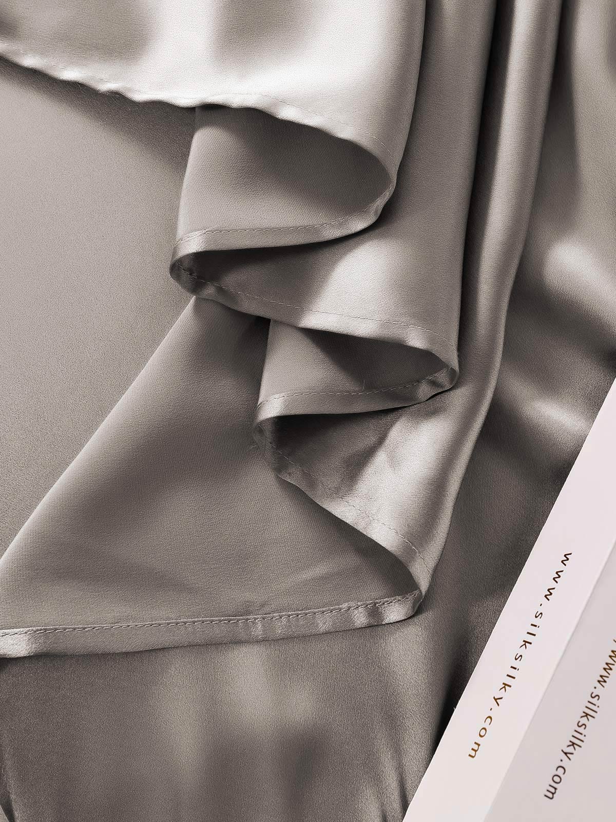 [Gray] SilkSilky-CA 22Momme Pure Silk Bedding Set 006