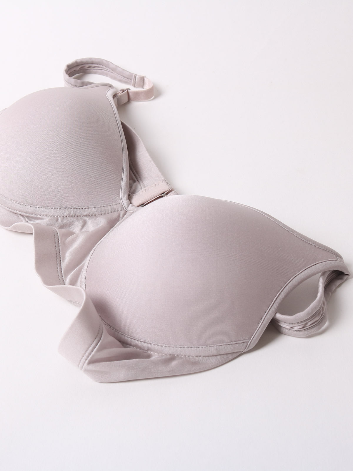 [Gray] SilkSilky-CA Silk Knitted Bra 005