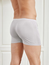 [Gray] SilkSilky-CA 100% Silk Jersey Men's Underwear 005
