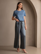 [Grayish Blue] SilkSilky-CA Women's Pants 006