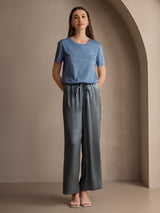 [Grayish Blue] SilkSilky-CA Women's Pants 007