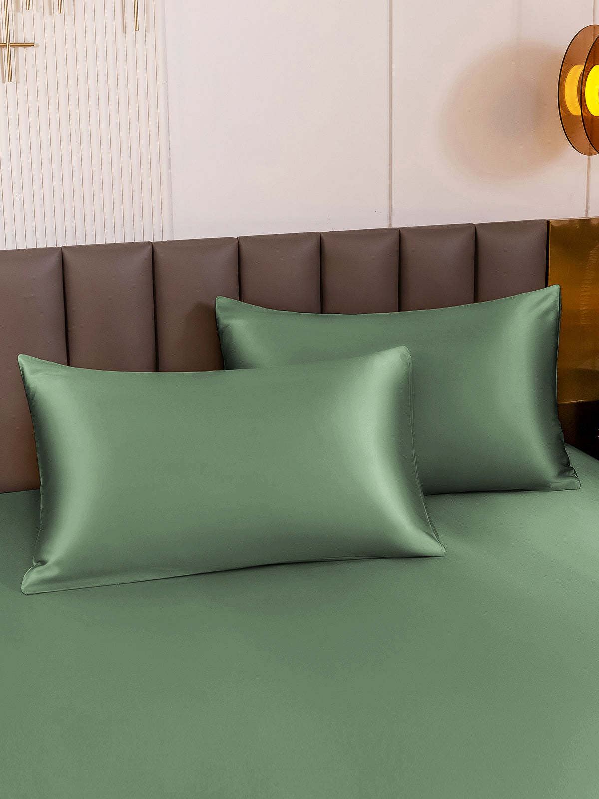 [Grayish Green] SilkSilky-CA 30Momme Pure Silk Pillowcase 001