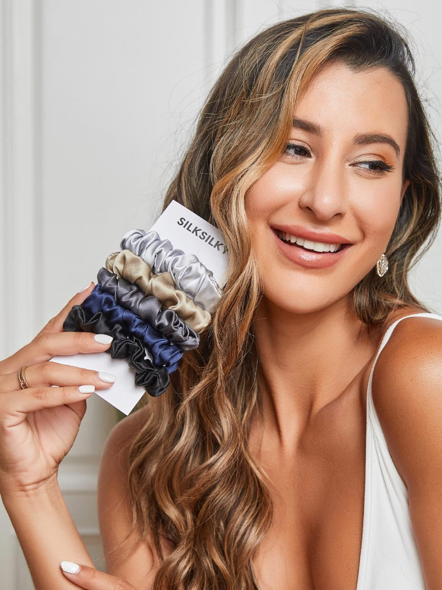 [Group2] SilkSilky-CA 19Momme Pure Silk Scrunchie 001