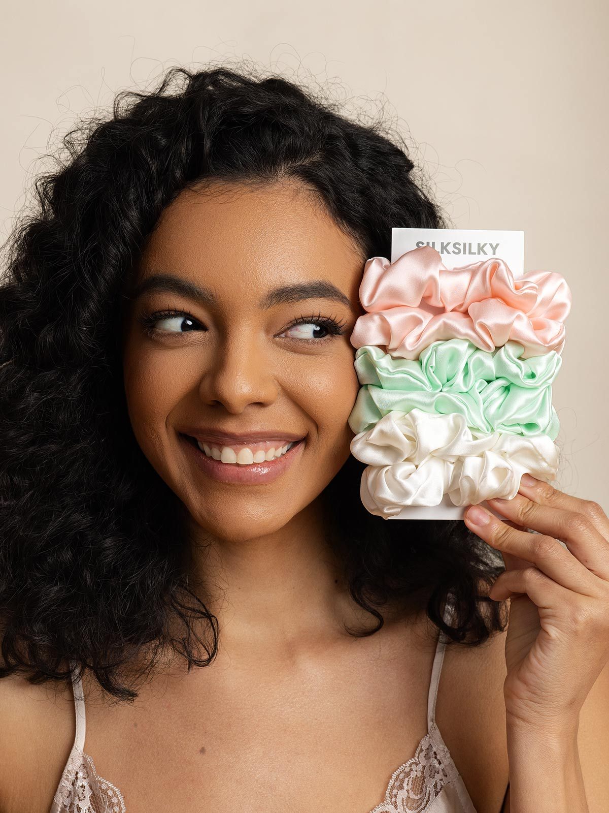 [Group2] SilkSilky-CA Pure Silk Scrunchie 004