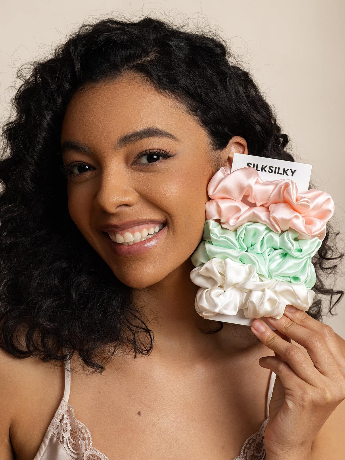 [Group2] SilkSilky-CA Pure Silk Scrunchie 005
