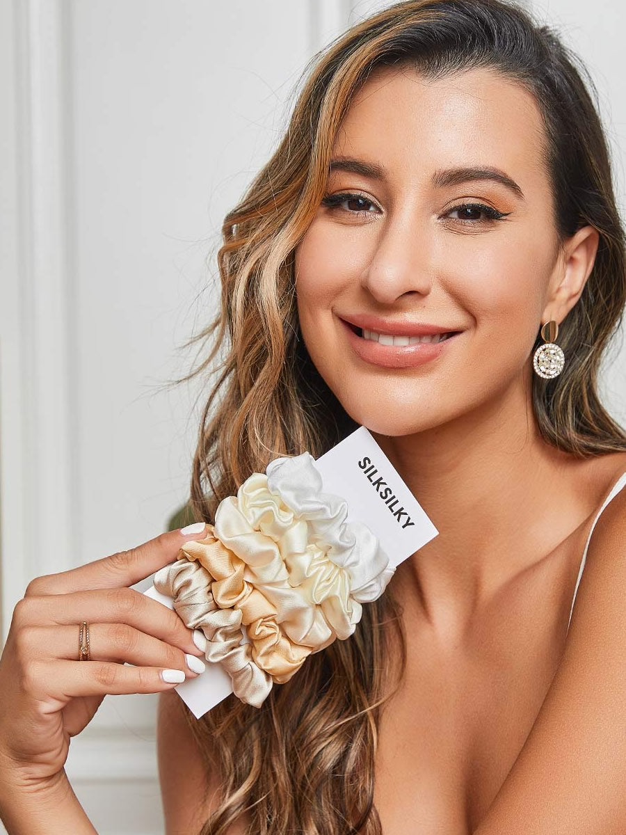 [Group3] SilkSilky-CA 19Momme Pure Silk Scrunchie 001