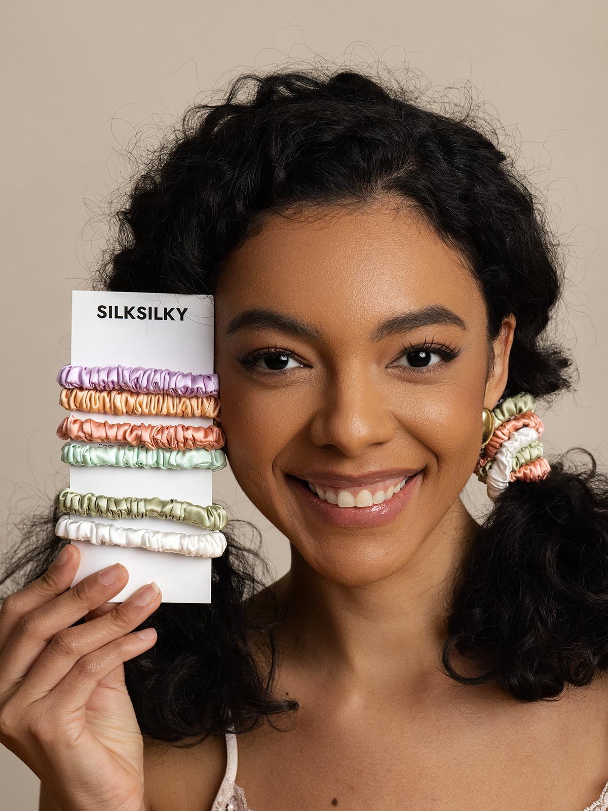 [Group3] SilkSilky-CA Pure Silk Scrunchie 004
