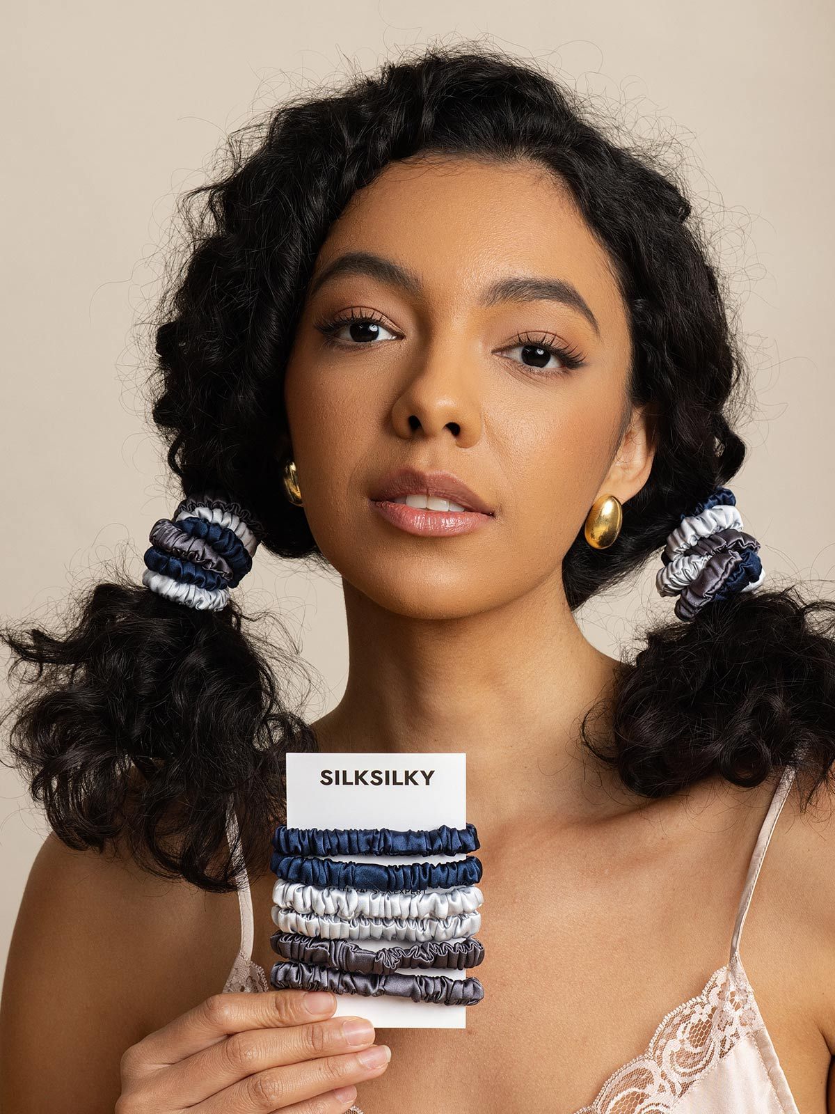 [Group4] SilkSilky-CA Pure Silk Scrunchie 003