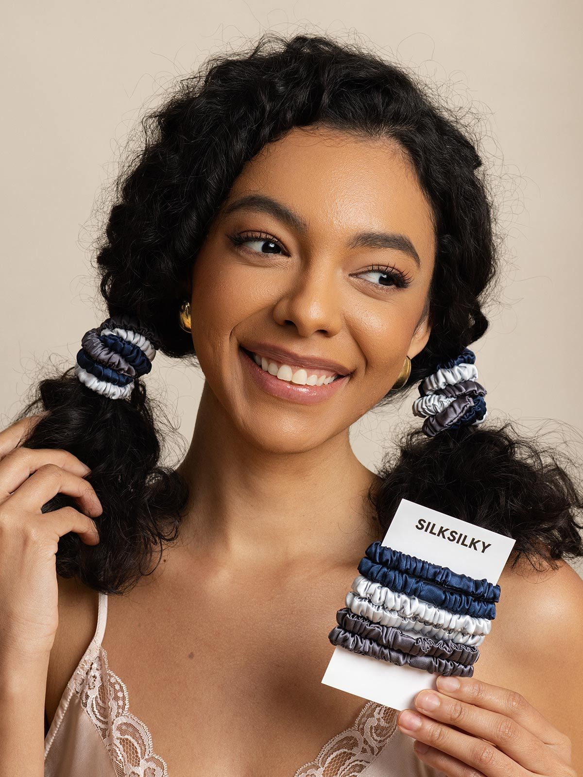 [Group4] SilkSilky-CA Pure Silk Scrunchie 007