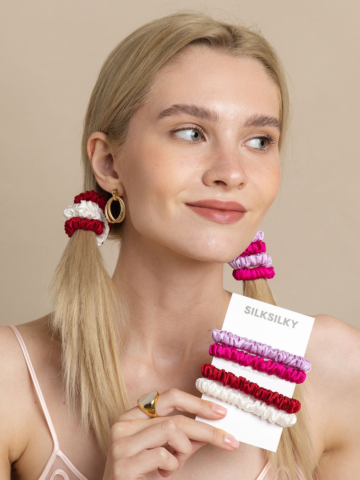 [Group] SilkSilky-CA Silk Scrunchie 001