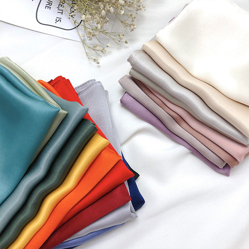 [Ivory] SilkSilky-CA Pure Silk Scarf 004