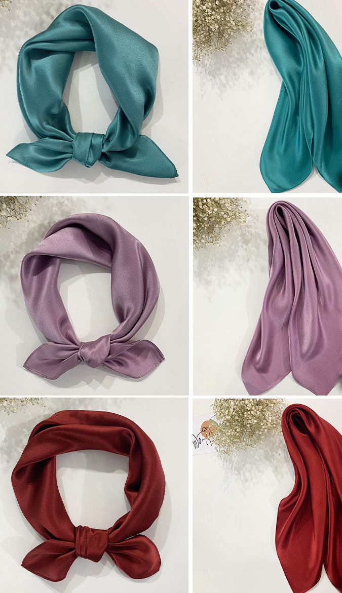 [Ivory] SilkSilky-CA Pure Silk Scarf 005