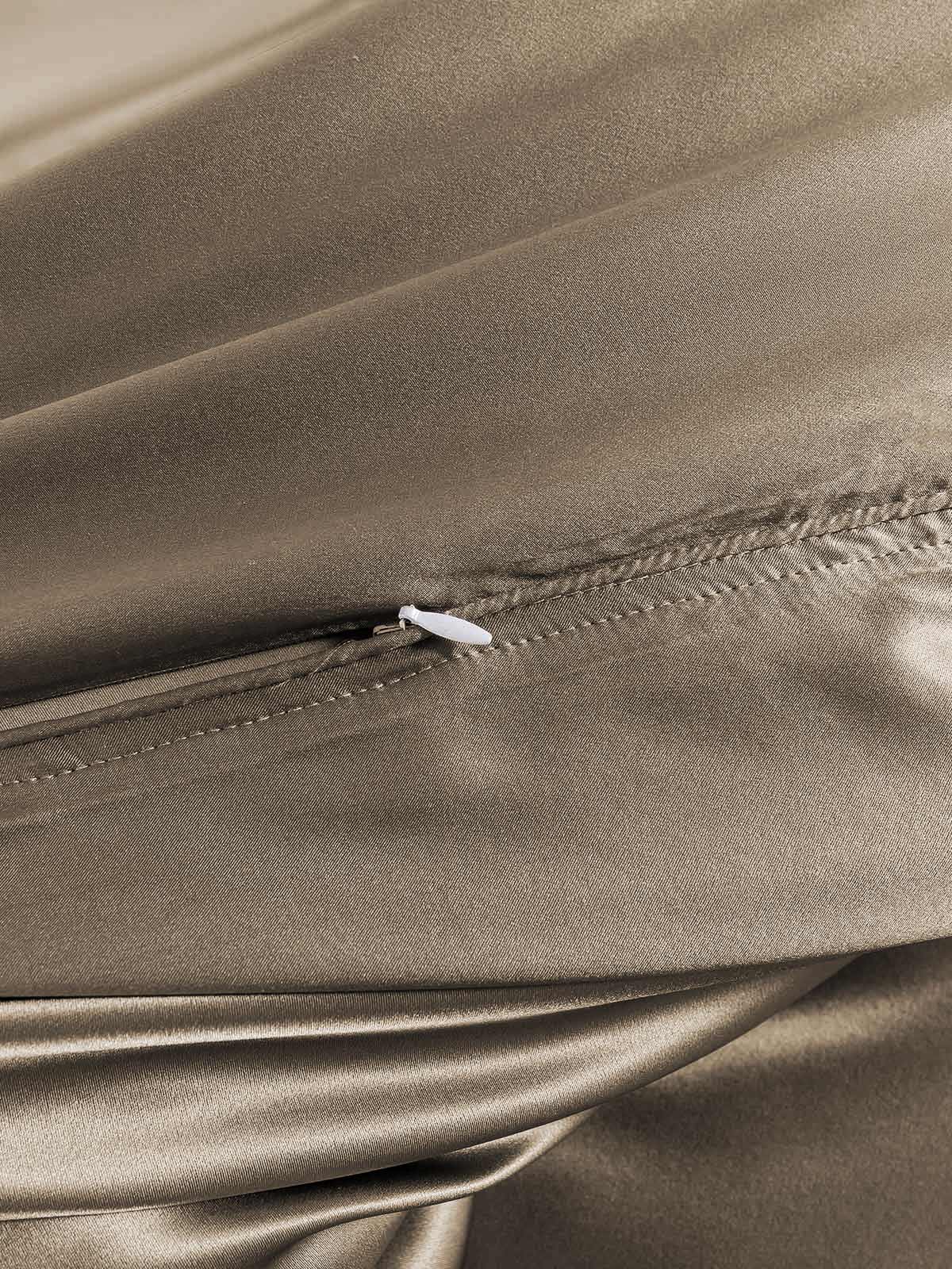 [Khaki] SilkSilky-CA 19Momme Pure Silk Bedding Set 005