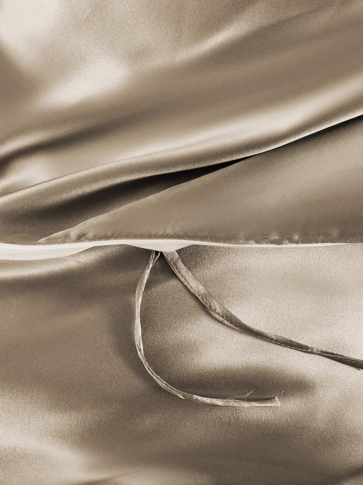[Khaki] SilkSilky-CA 19Momme Pure Silk Bedding Set 006