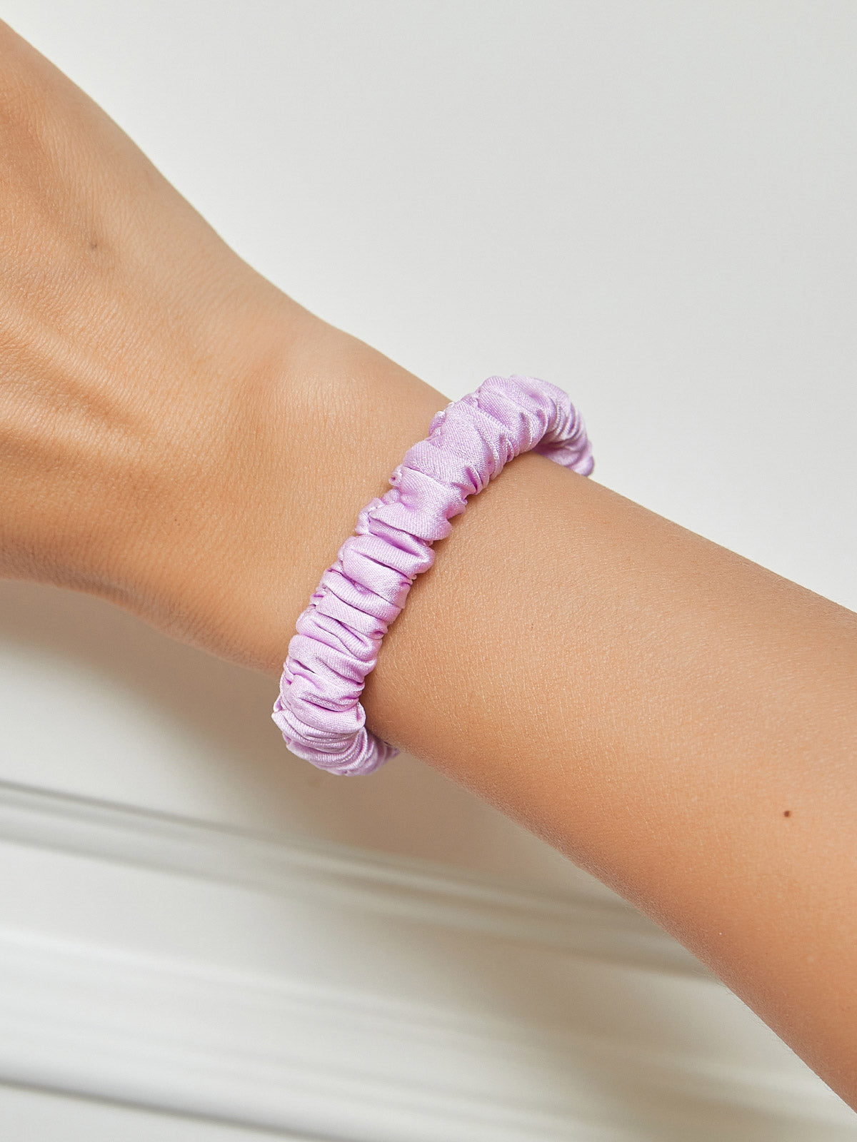 [Lavender] SilkSilky-CA 19Momme Pure Silk Scrunchie 001