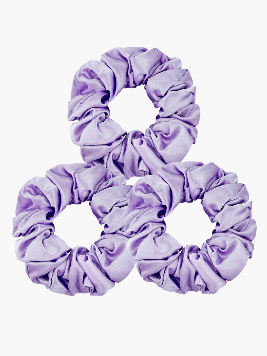 [Lavender] SilkSilky-CA Scrunchie 003