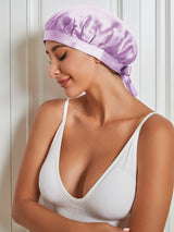 [Lavender] SilkSilky-CA Sleep Cap 001