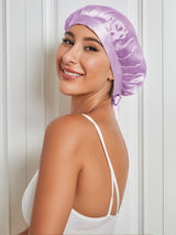 [Lavender] SilkSilky-CA Sleep Cap 005