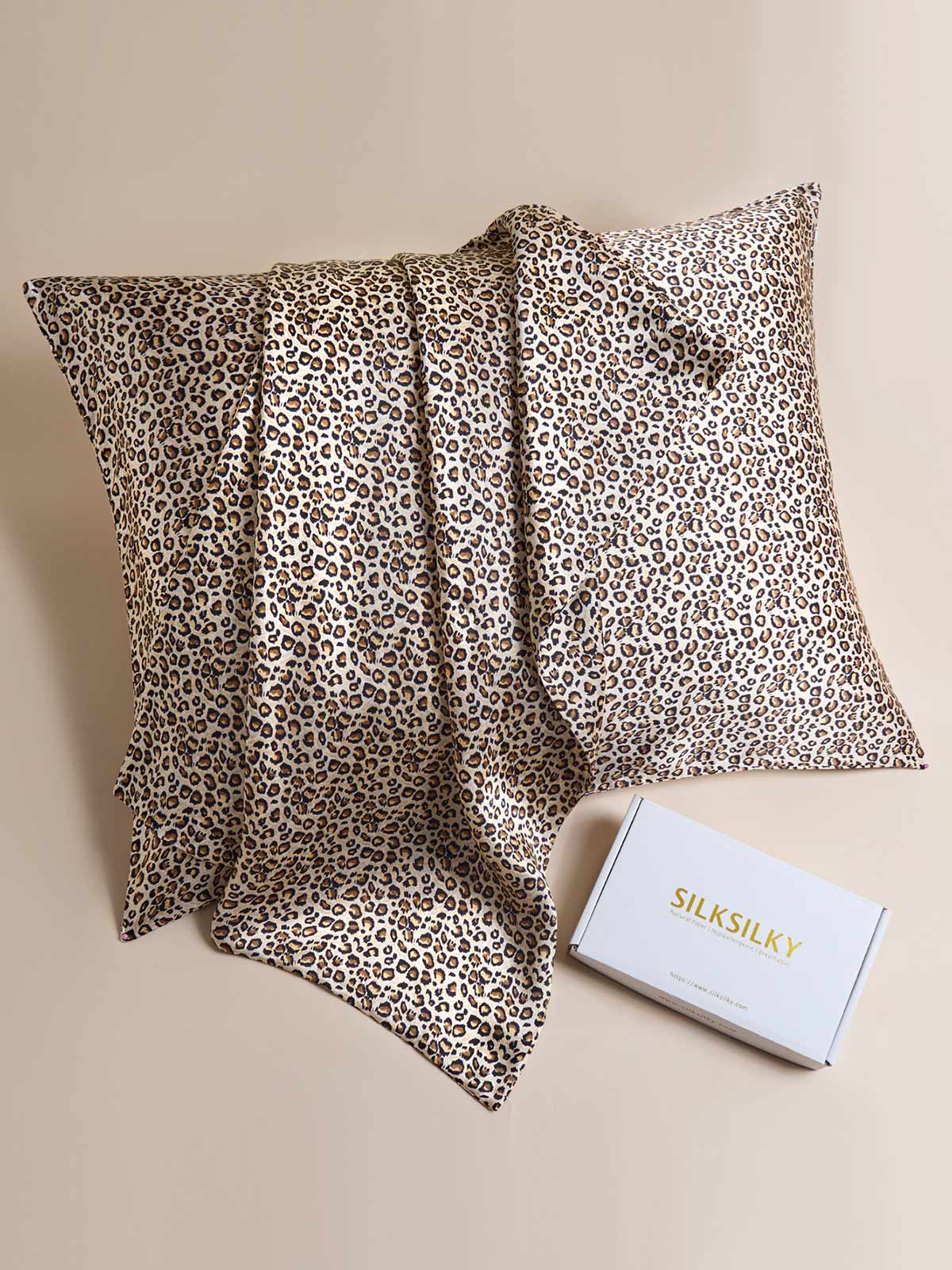 [Leopard] SilkSilky-CA 19Momme Pure Silk Pillowcase 002