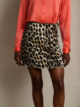 [Leopard] SilkSilky-CA Pure Silk Wrap Skirt 003,