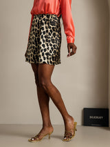 [Leopard] SilkSilky-CA Pure Silk Wrap Skirt 005,