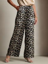 [Leopard] SilkSilky-CA Pure Silk Womens Pants 003,