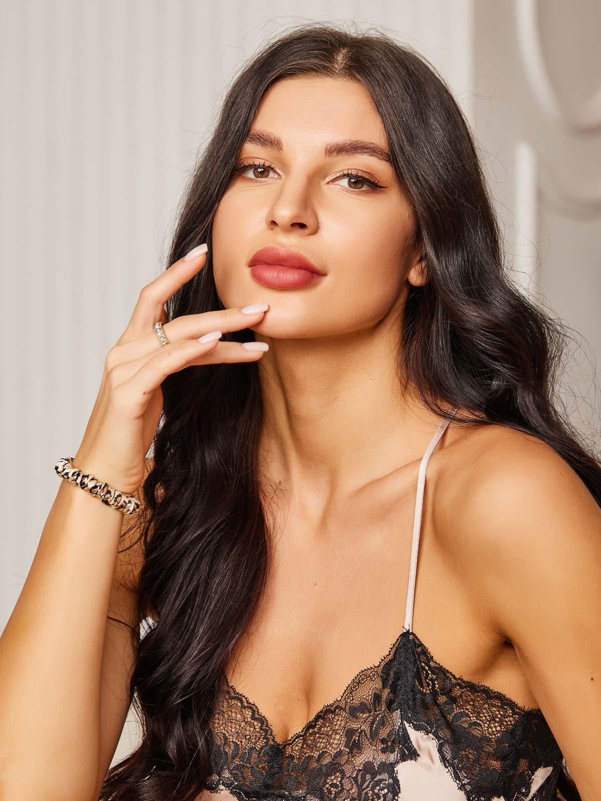 [Leopard] SilkSilky-CA 19Momme Scrunchie 002