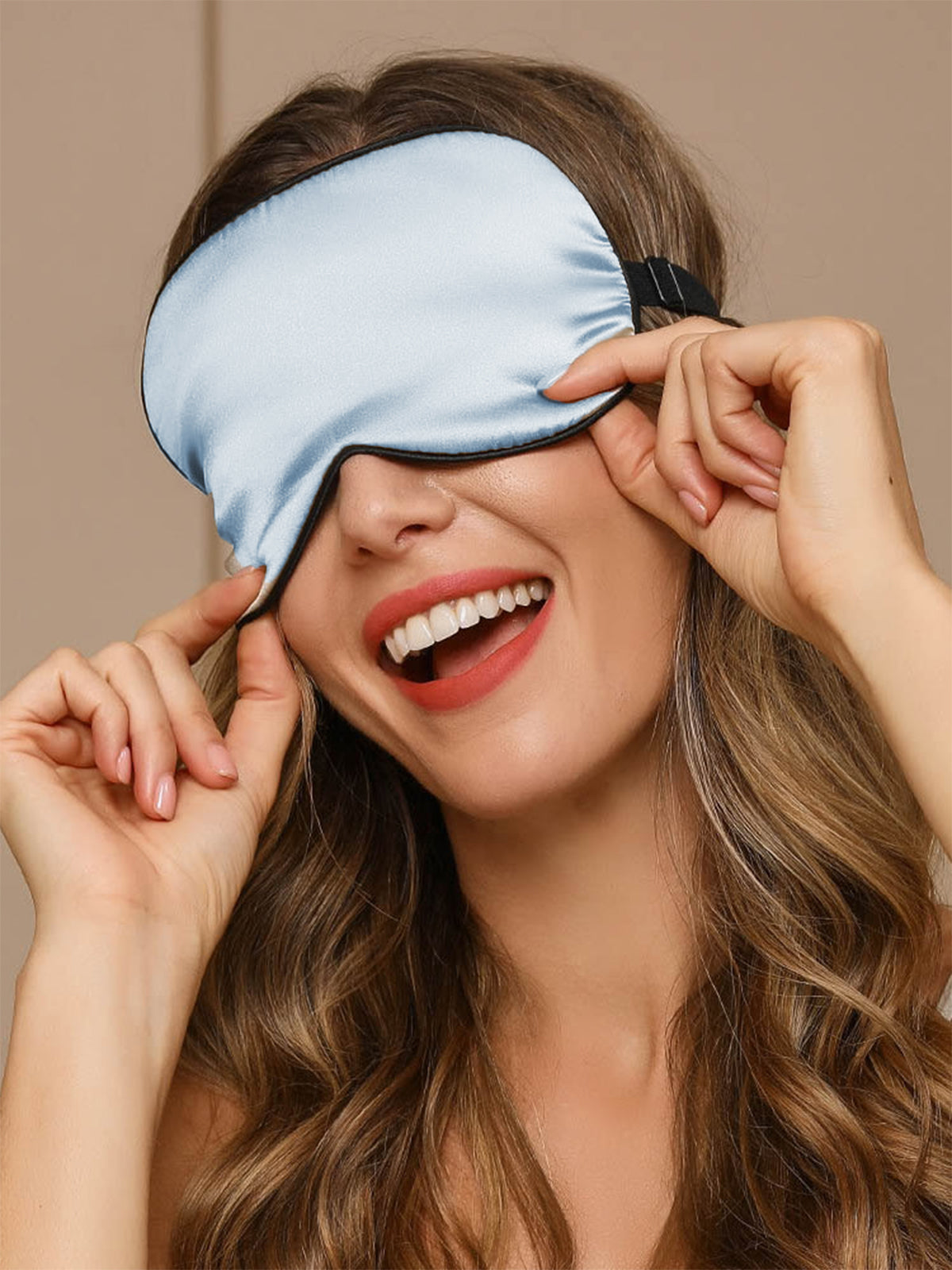 [Light Blue] SilkSilky-CA 19Momme Pure Silk Eye Mask 002