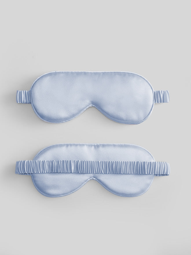 [Light Blue] SilkSilky-CA 19Momme Pure Silk Eye Mask 004