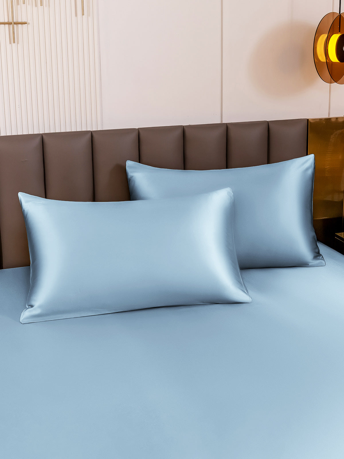 [Light Blue] SilkSilky-CA 19Momme Pure Silk Pillowcase 001