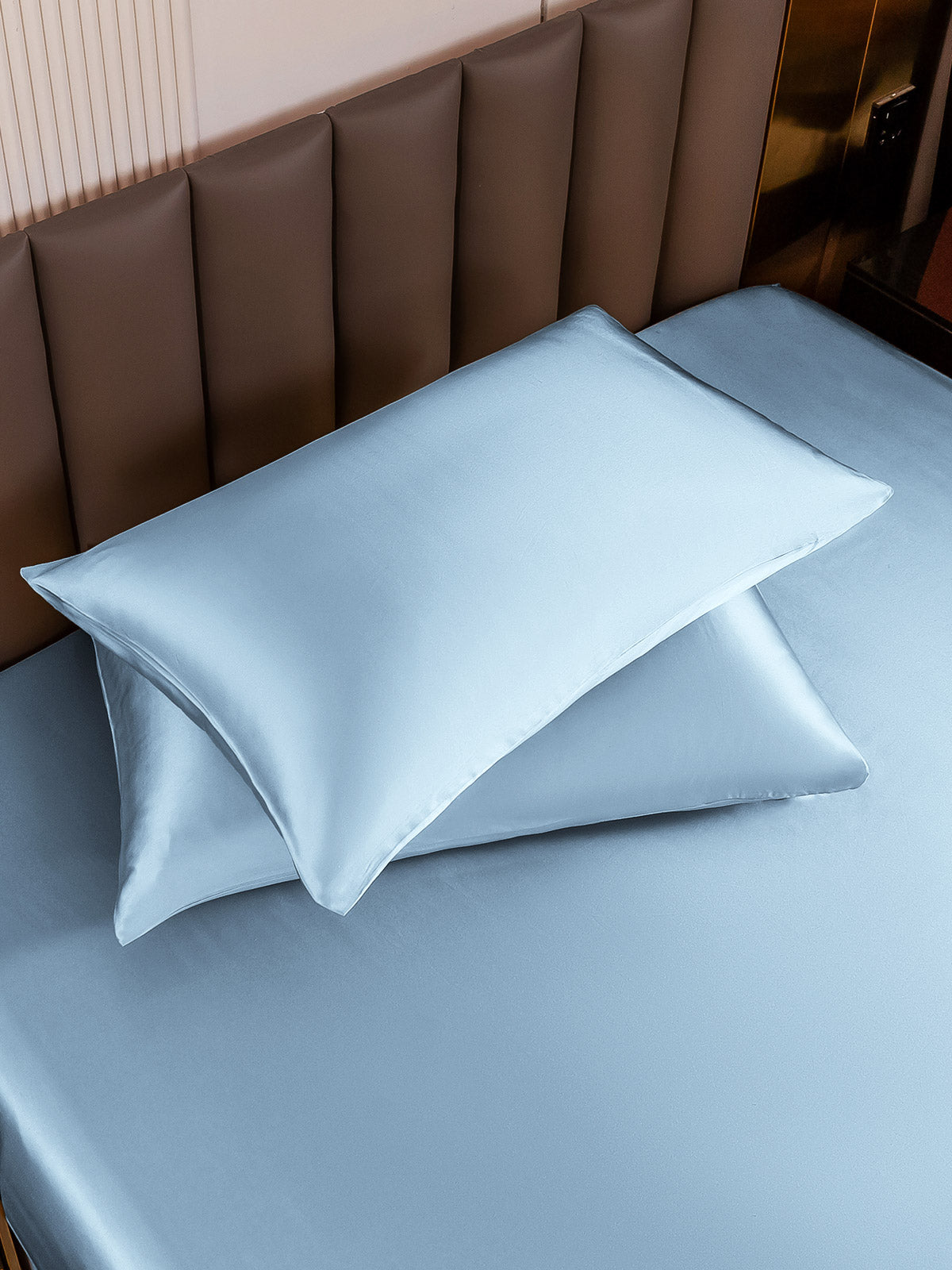 [Light Blue] SilkSilky-CA 19Momme Pure Silk Pillowcase 004