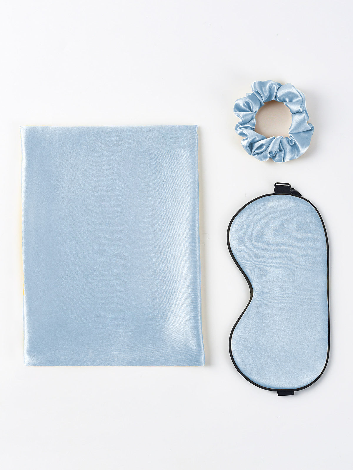 [Light Blue] SilkSilky-CA 19Momme Pure Silk Pillowcase Set 004