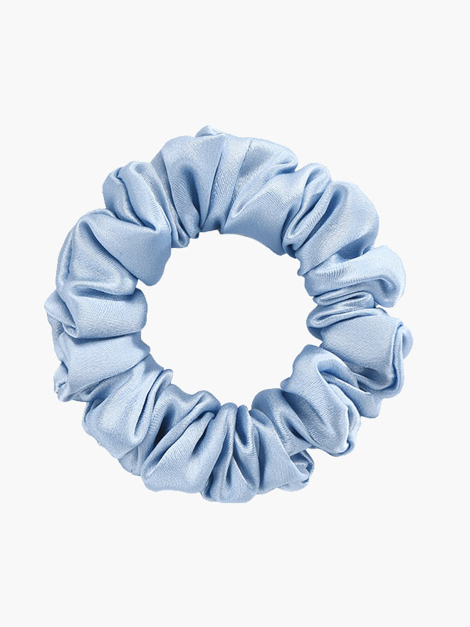 [Light Blue] SilkSilky-CA 19Momme Pure Silk Scrunchie 004