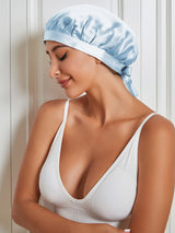 [Light Blue] SilkSilky-CA Sleep Cap 004