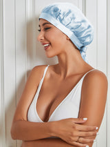 [Light Blue] SilkSilky-CA Sleep Cap 005