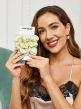 [Light Green] SilkSilky-CA Scrunchie 002