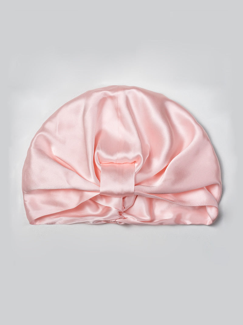 [Light Pink] SilkSilky-CA Pure Silk Sleep Cap 005