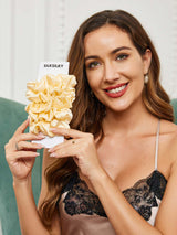 [Light Yellow] SilkSilky-CA Scrunchie 001