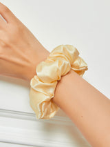 [Light Yellow] SilkSilky-CA Scrunchie 001