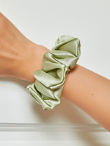 [Mint Green] SilkSilky-CA Scrunchie 001