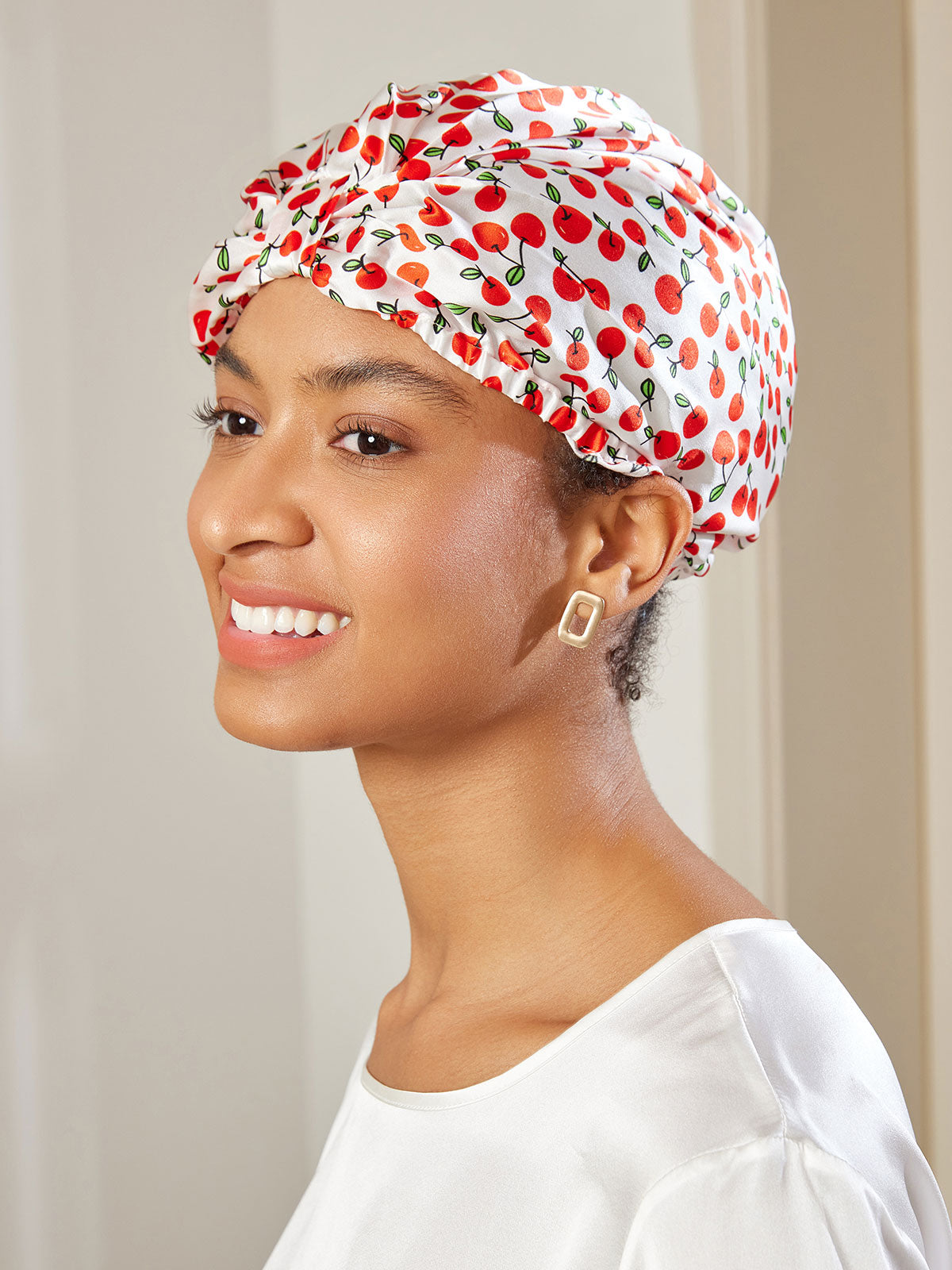 [Multi] SilkSilky-CA Pure Silk Sleep Cap 001