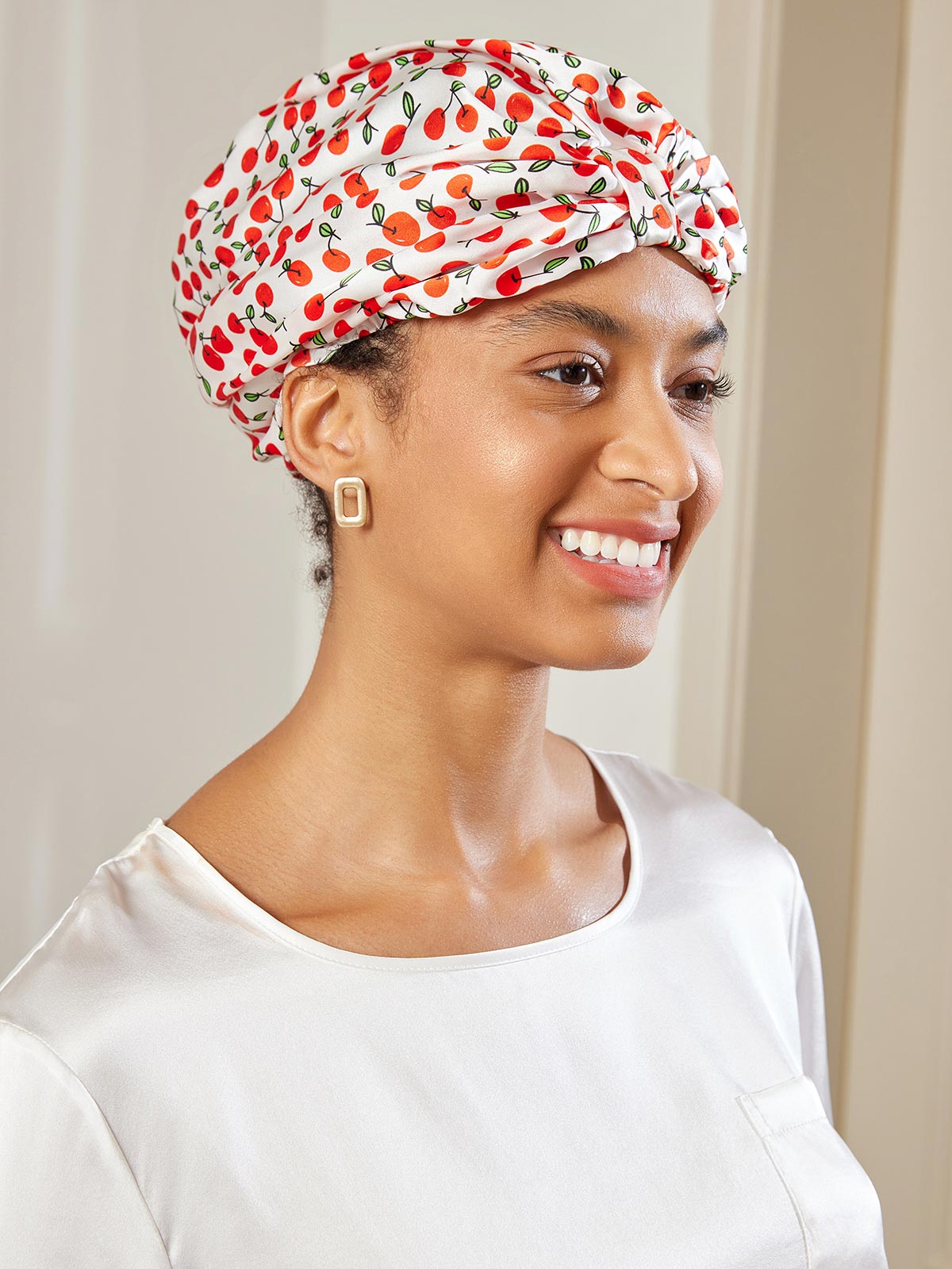 [Multi] SilkSilky-CA Pure Silk Sleep Cap 002