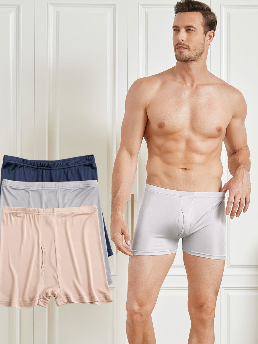 [Multi] SilkSilky-CA Silk Knitted Mens Underwear 003