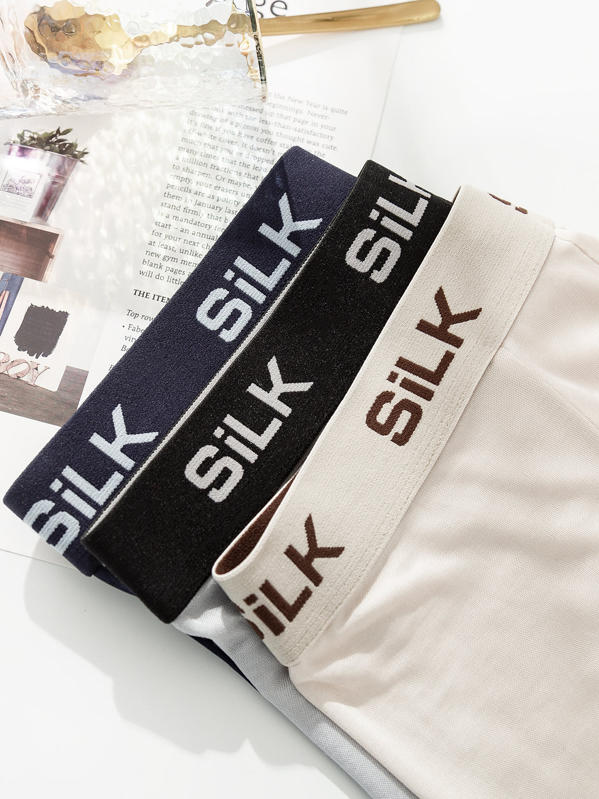 [Multi] SilkSilky-CA Silk Knitted Mens Underwear 004