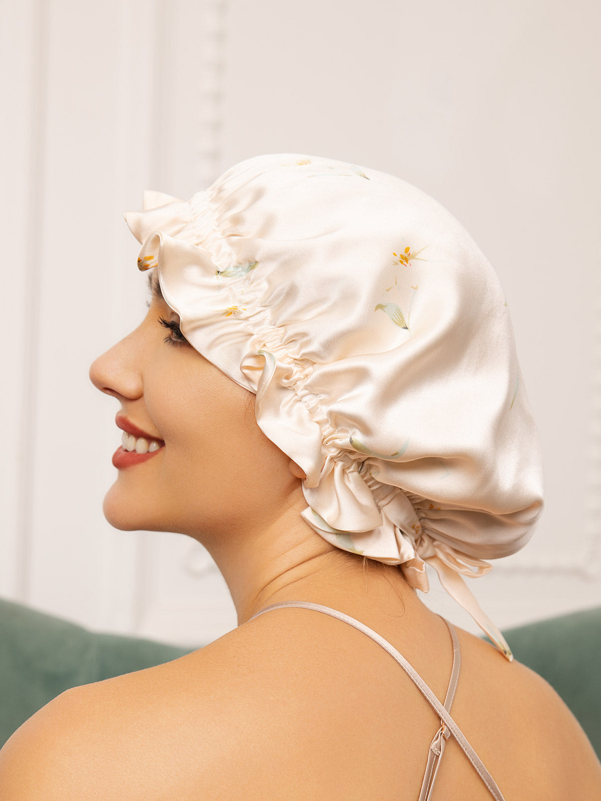 [Multi] SilkSilky-CA Pure Silk Sleep Cap 002