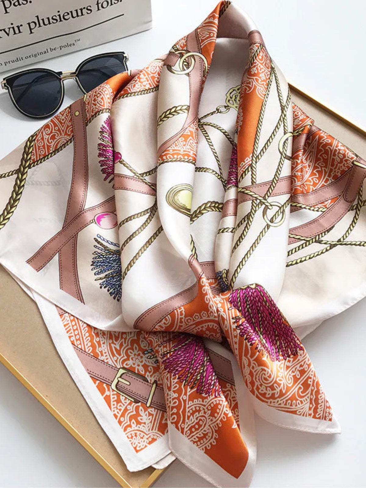 [P003] SilkSilky-CA Pure Silk Scarf 003