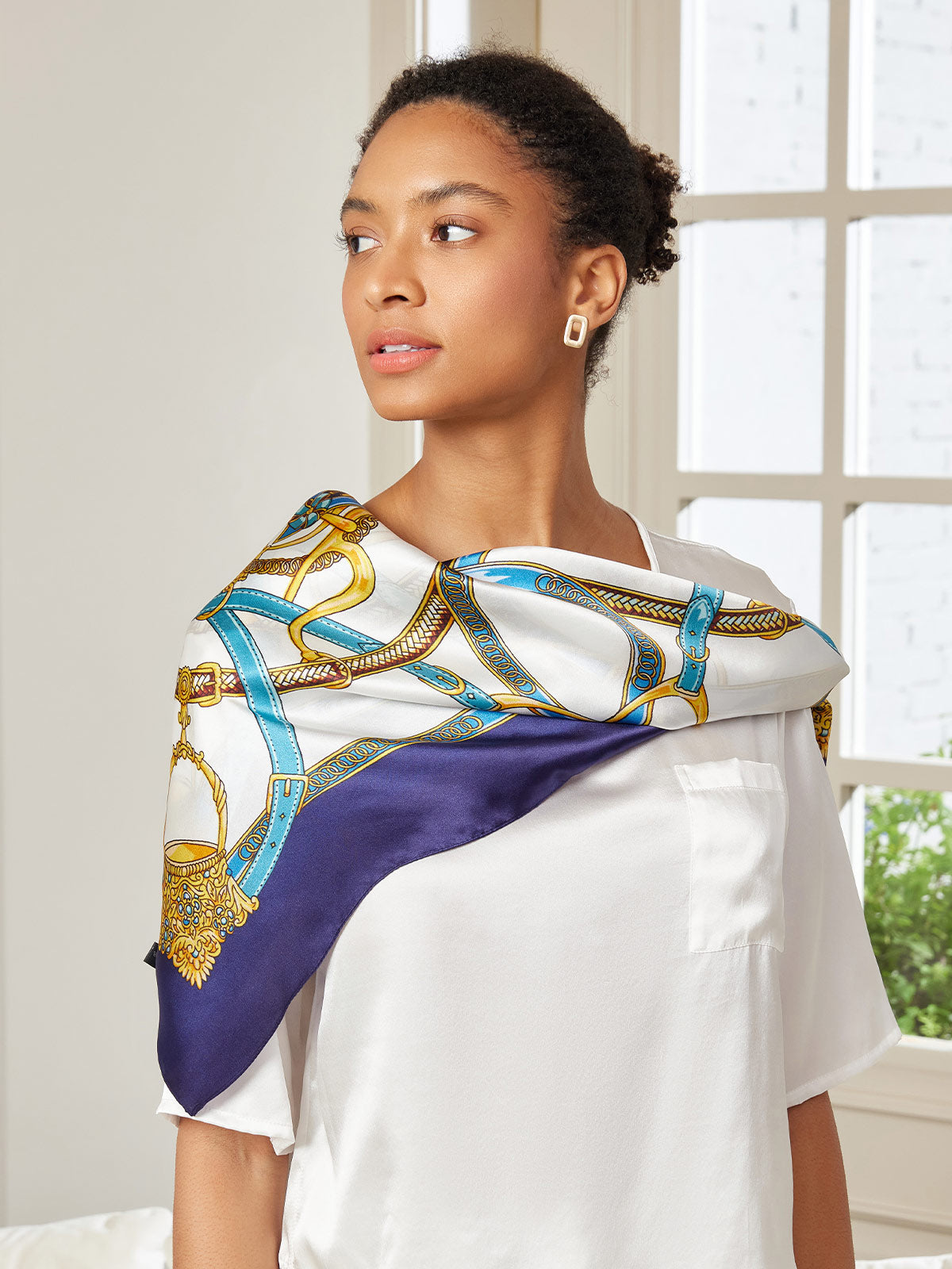 [P005] SilkSilky-CA Pure Silk Scarf 001