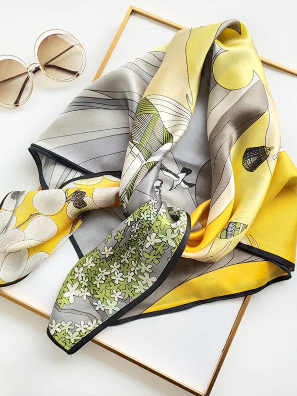 [P008] SilkSilky-CA Pure Silk Scarf 003
