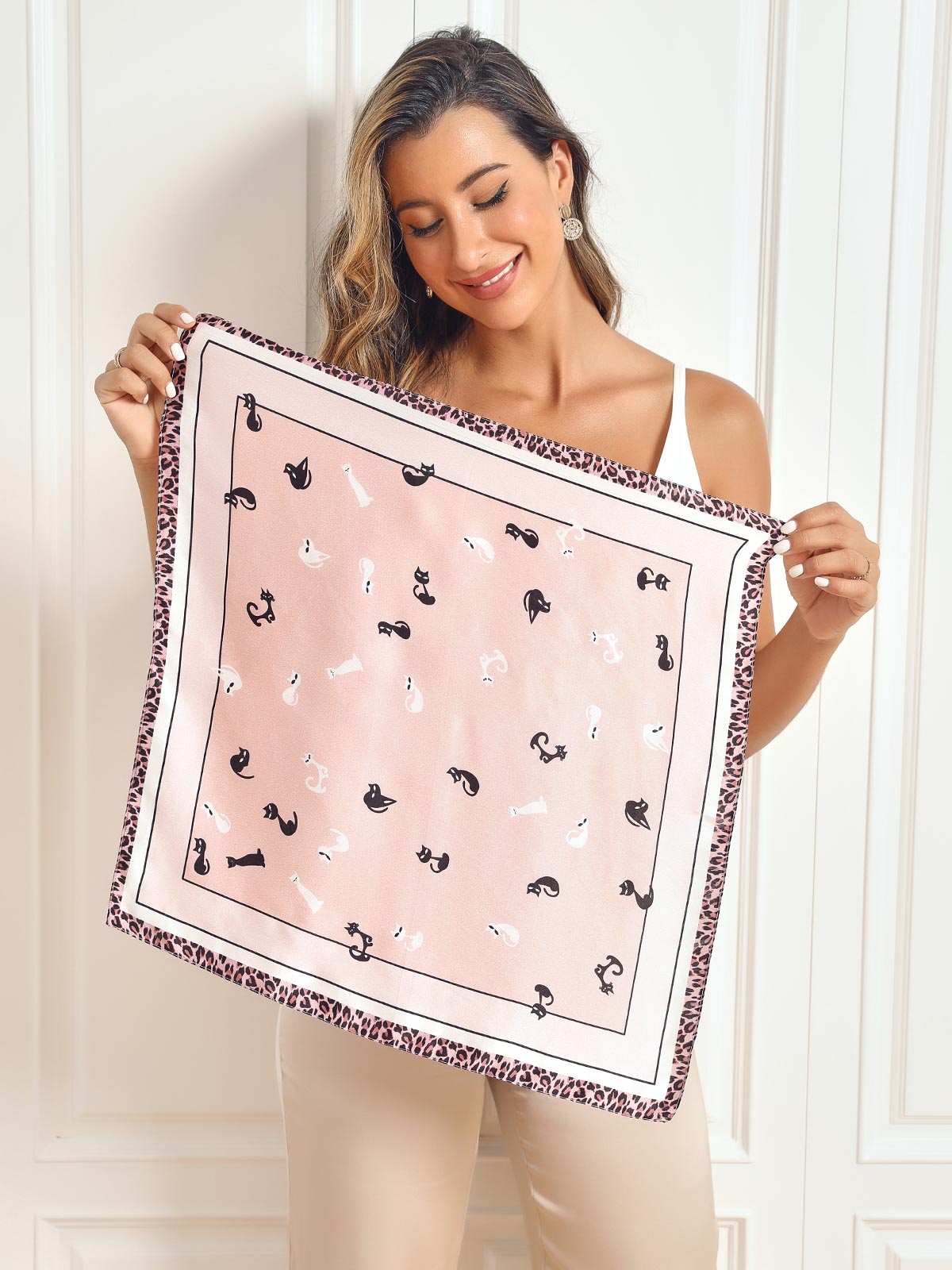 [P032] SilkSilky-CA Pure Silk Scarf 003