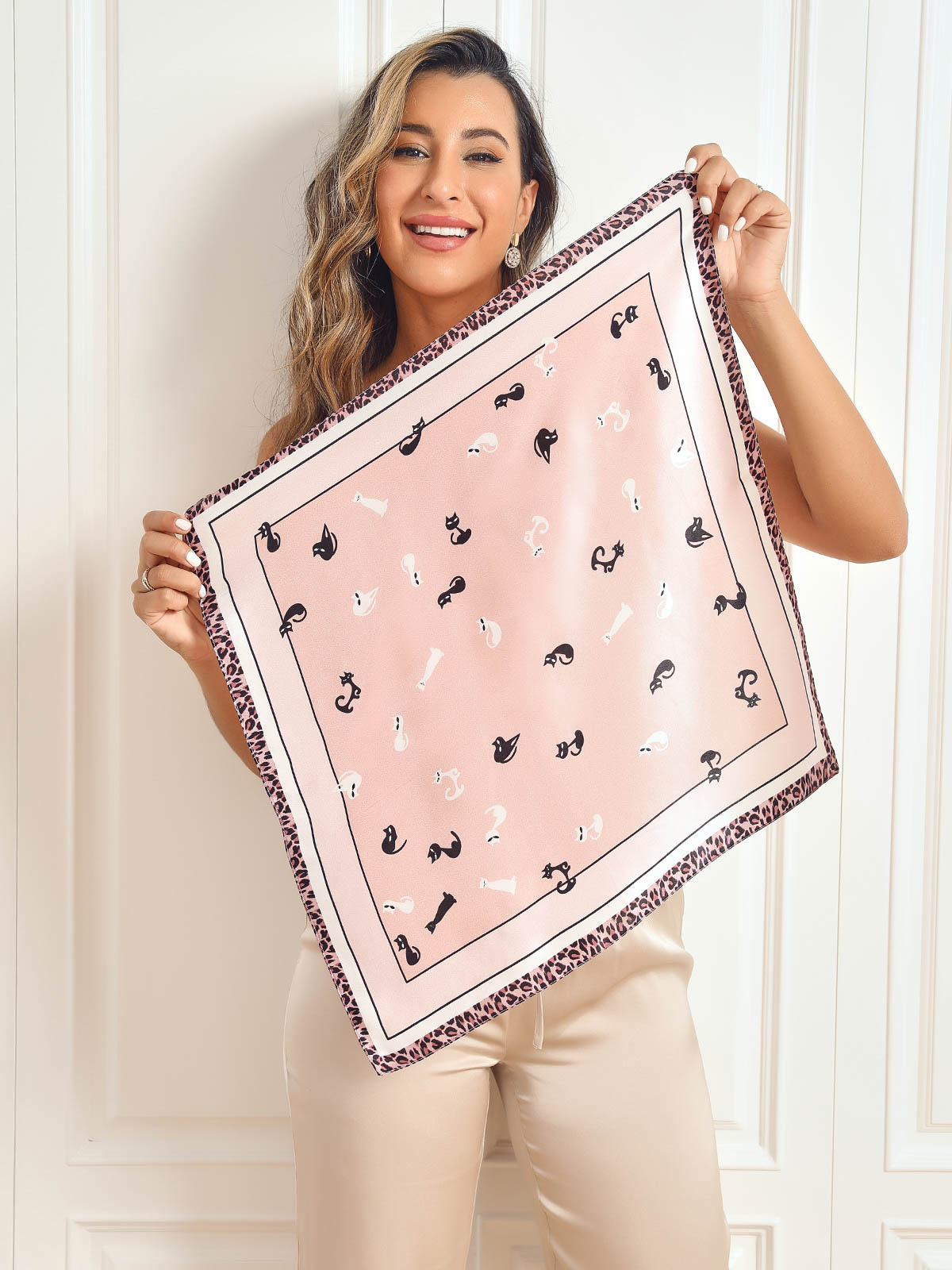 [P032] SilkSilky-CA Pure Silk Scarf 004